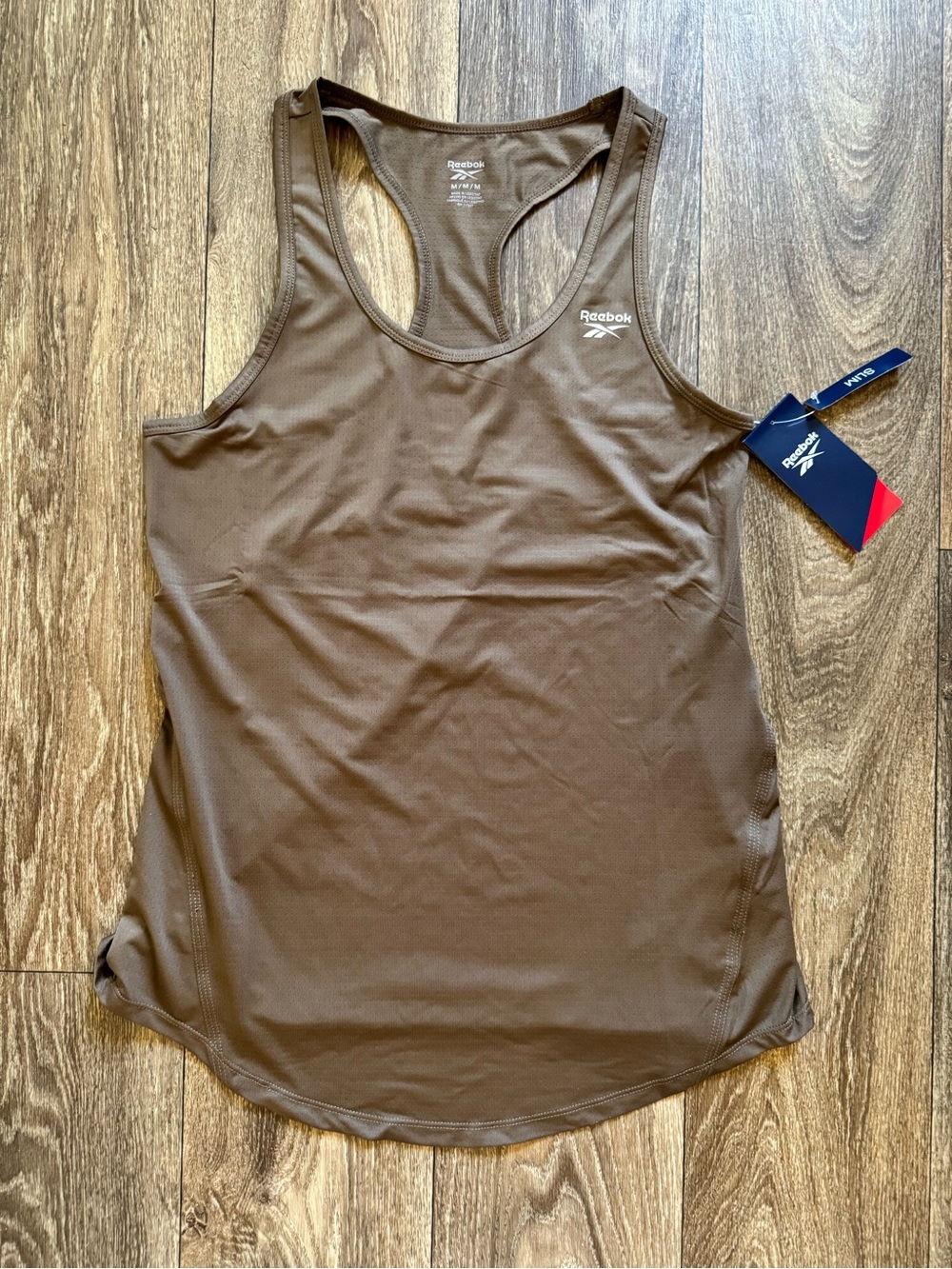 Reebok Brown Racerback Workout Tank Top